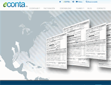 Tablet Screenshot of econta.mx